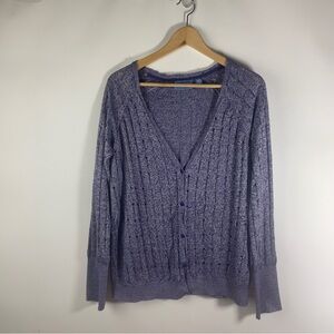 Simply Vera Vera Wang Women’s cardigan Purple Sweater